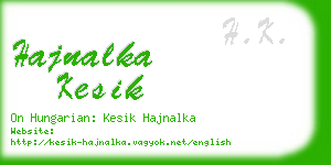 hajnalka kesik business card